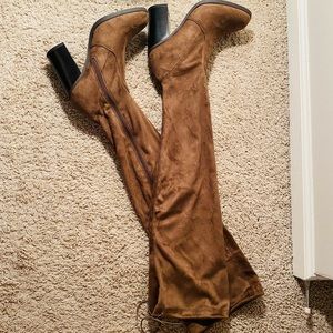 7.5 Thigh High Boots- MAUVE
